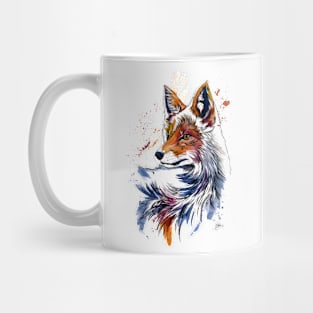 FOX Colorful Watercolor Mug